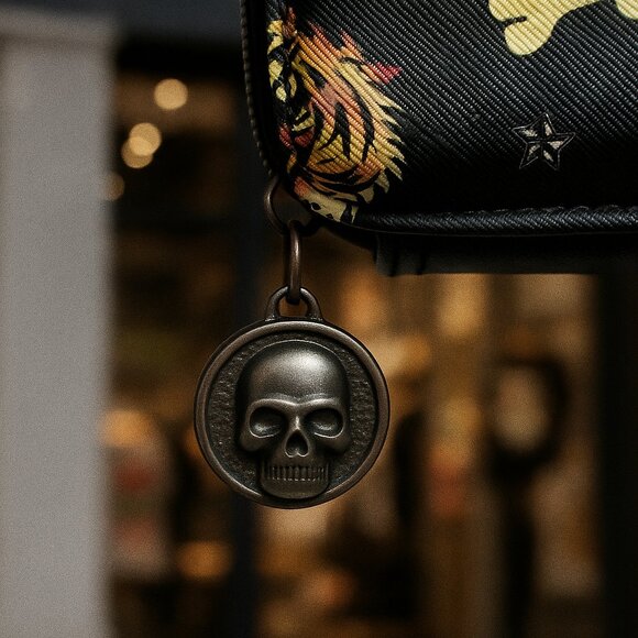 Ed Hardy “Love Kills Slowly” Crossbody Bag – Skull Tattoo Design - Picture 3 of 5